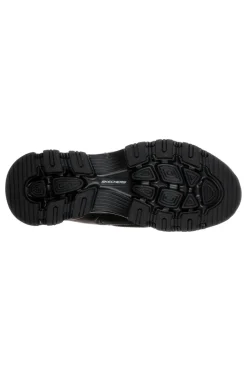 Sneakers nere in pelle con Memory Foam Skechers Iconic Unabashed