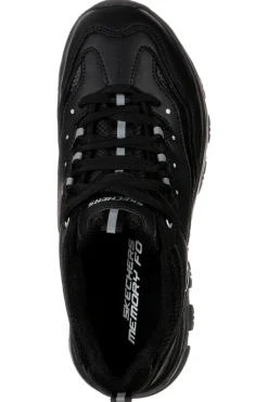 Sneakers nere in pelle con Memory Foam Skechers Iconic Unabashed