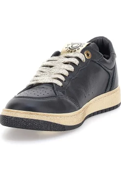 Sneakers nere in pelle con dettagli glitter Made in Italy Pittarello Capsule Kelly
