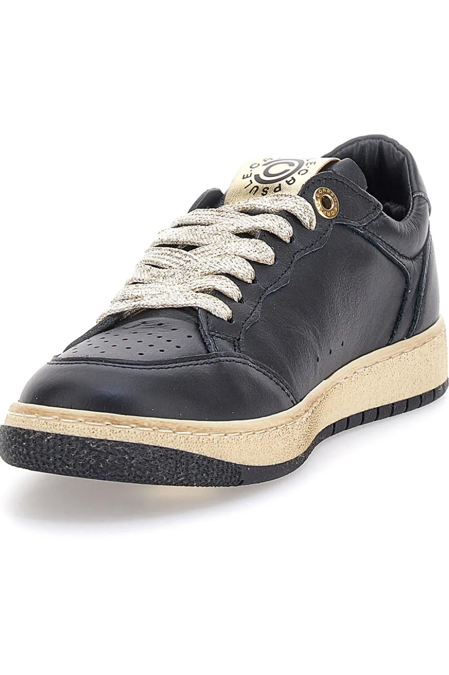 Sneakers nere in pelle con dettagli glitter Made in Italy Pittarello Capsule Kelly