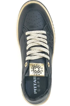 Sneakers nere in pelle con dettagli glitter Made in Italy Pittarello Capsule Kelly