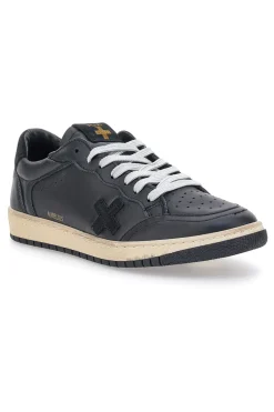 Sneakers nere in pelle con suola beige Pittarello Plus Aurelius Made in Italy