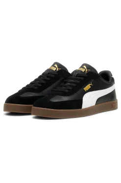 Sneakers nere in pelle e camoscio con logo bianco Puma Club II Era