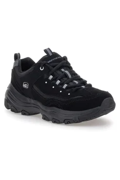 Sneakers nere in pelle e mesh con Memory Foam Skechers I-Conik