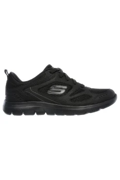 Sneakers nere in pelle e mesh con Memory Foam Skechers Summits Suited
