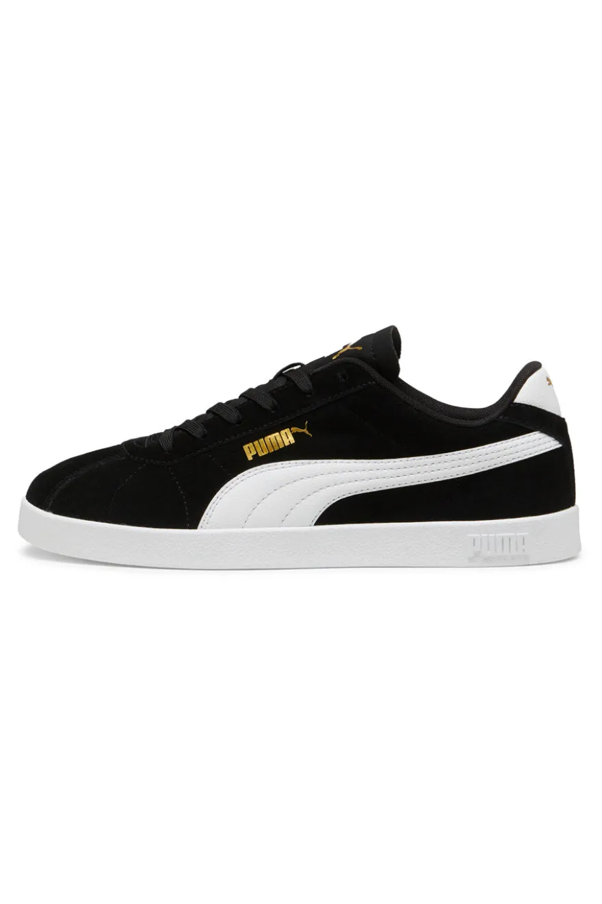 Sneakers nere in suede con logo oro Puma Club II