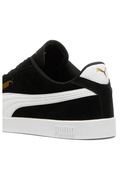 Sneakers nere in suede con logo oro Puma Club II