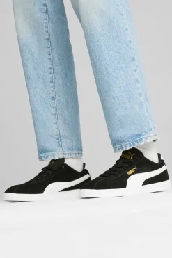 Sneakers nere in suede con logo oro Puma Club II
