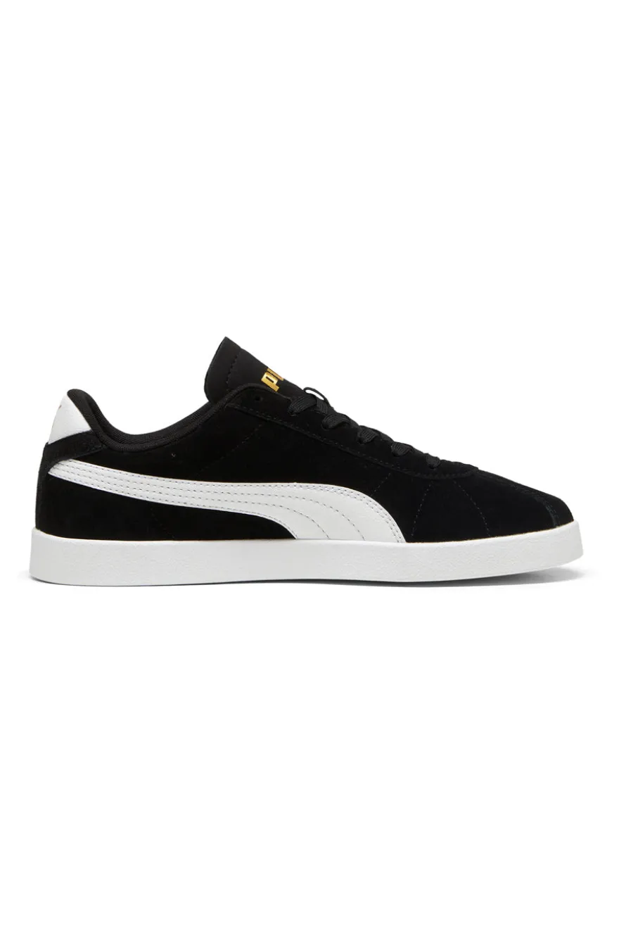 Sneakers nere in suede con logo oro Puma Club II