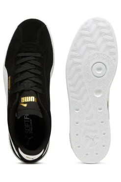 Sneakers nere in suede con logo oro Puma Club II