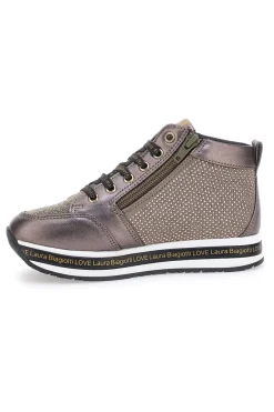 Sneakers Nere metalliche con brillantini laterali LAURA BIAGIOTTI 87129385
