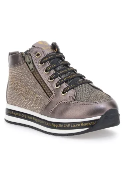 Sneakers Nere metalliche con brillantini laterali LAURA BIAGIOTTI 87129385