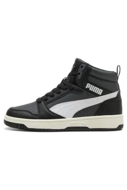 Sneakers nere mid con dettagli bianchi Puma Rebound V6 Mid Jr