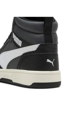 Sneakers nere mid con dettagli bianchi Puma Rebound V6 Mid Jr