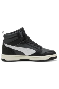 Sneakers nere mid con dettagli bianchi Puma Rebound V6 Mid Jr
