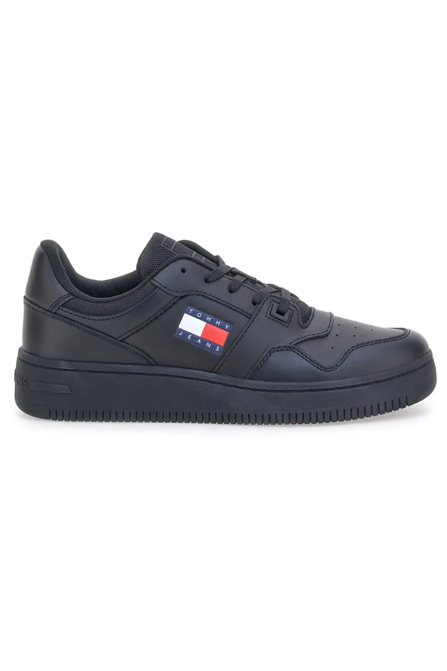 Sneakers nere retro basket in pelle Tommy jeans