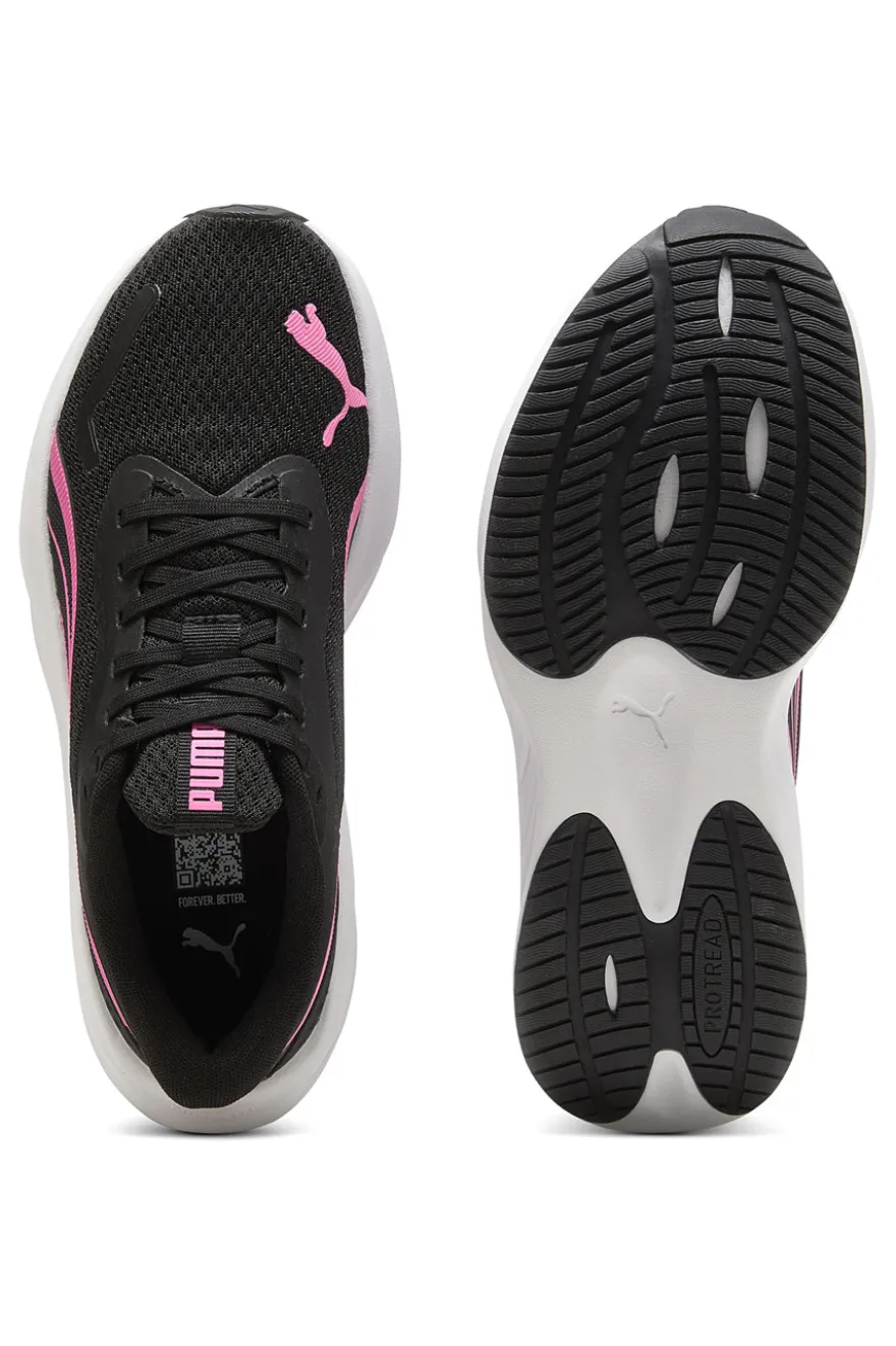 Sneakers nere rosa e bianche in mesh Puma Pounce Lite Jr