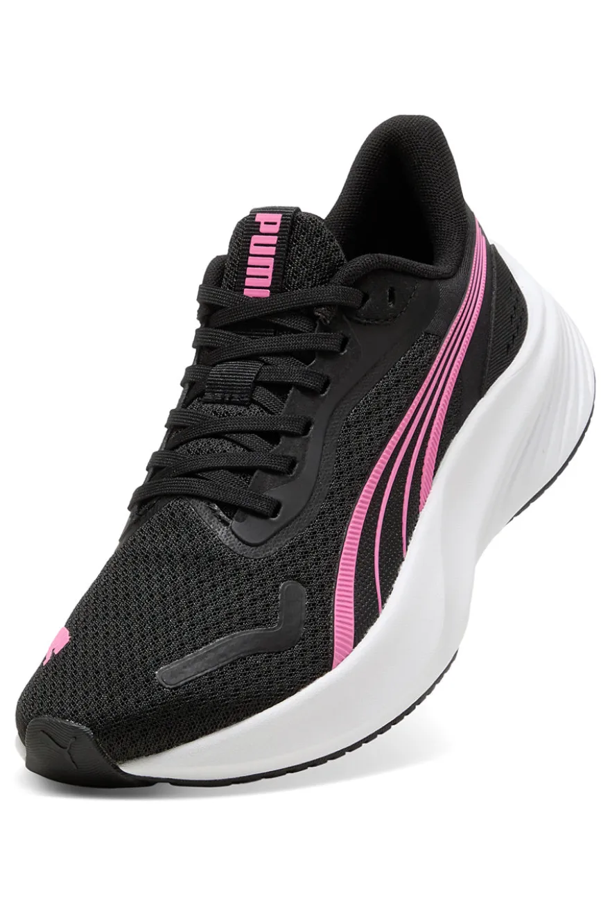 Sneakers nere rosa e bianche in mesh Puma Pounce Lite Jr