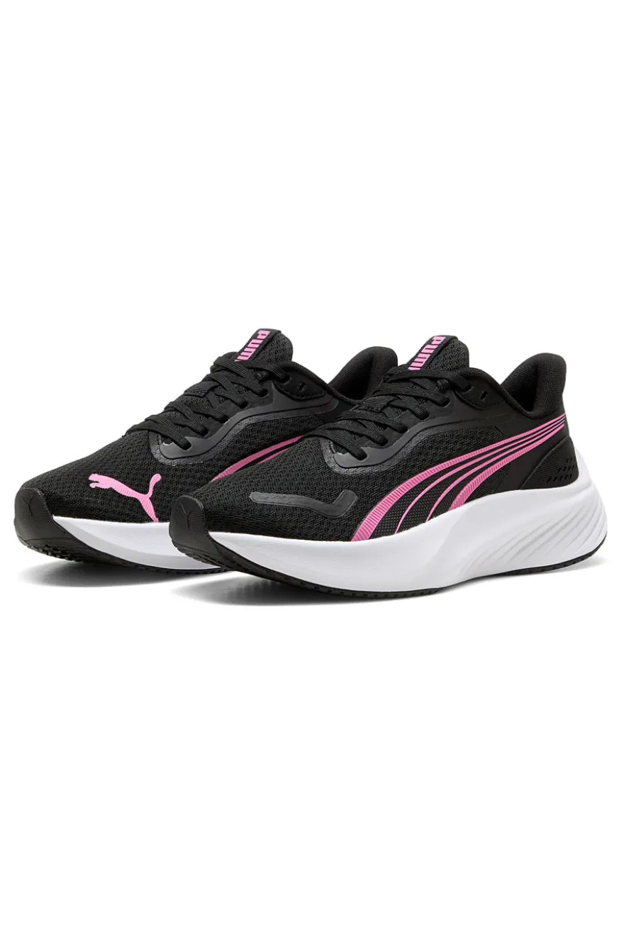 Sneakers nere rosa e bianche in mesh Puma Pounce Lite Jr