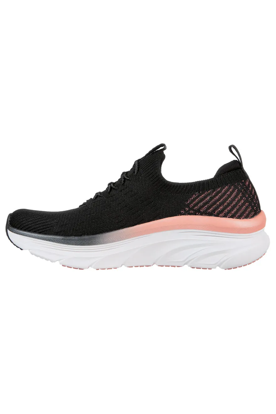 Sneakers nere slip-on con mesh glitter e soletta memory foam Skechers D'LUX Walker Let It Glow