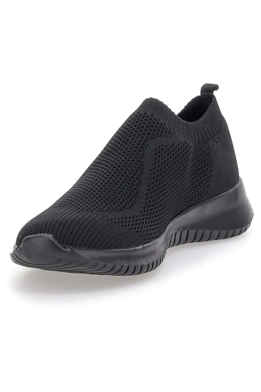 Sneakers Nere Slip-On In Mesh W Max 400
