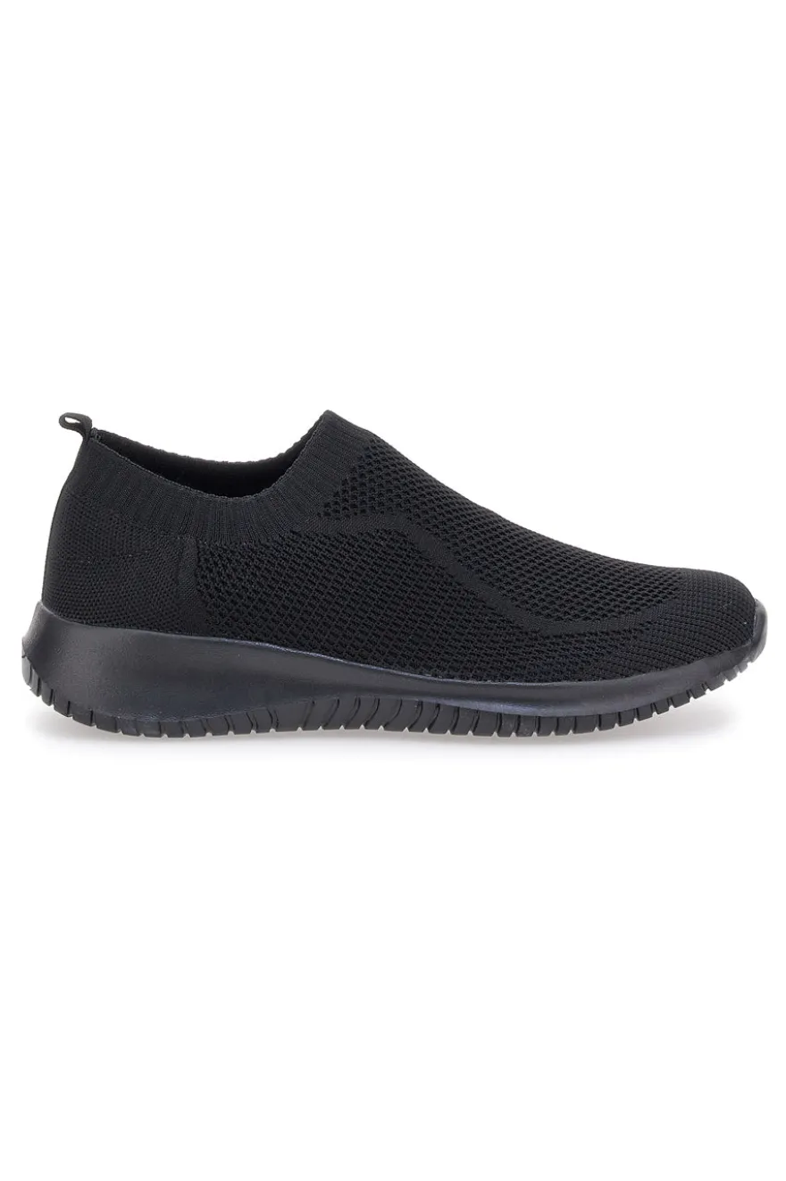 Sneakers Nere Slip-On In Mesh W Max 400