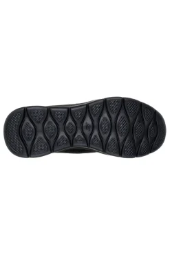 Sneakers nere slip-on in mesh con Air Cooled Memory Foam Skechers Go Walk Flex Netro