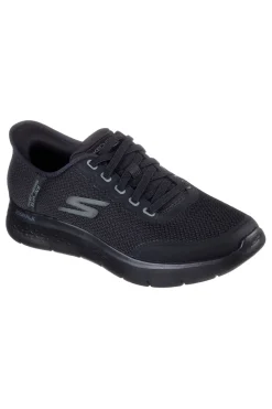 Sneakers nere slip-on in mesh con Air Cooled Memory Foam Skechers Go Walk Flex Netro