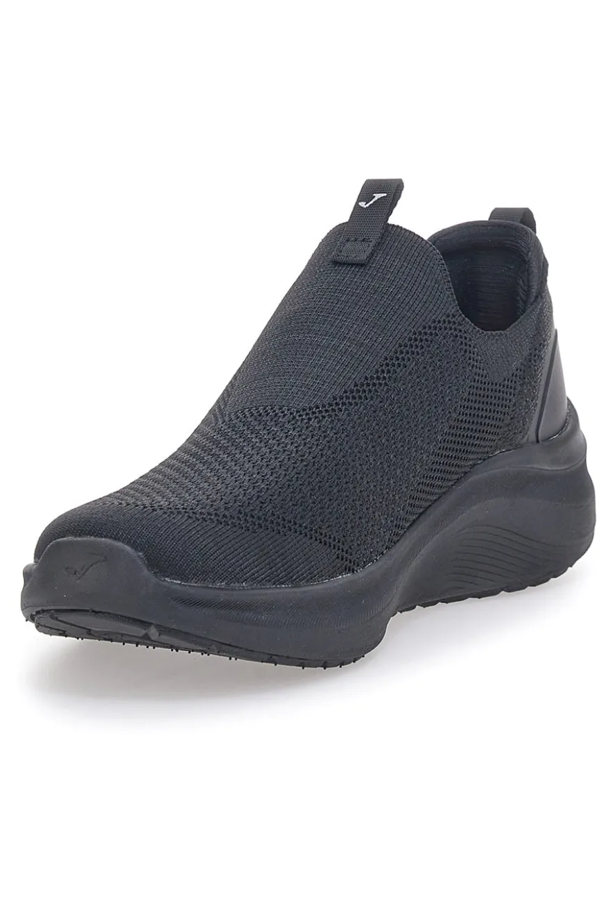 Sneakers Nere Slip-On Traspiranti Con Memory Foam Joma Laceless Lady 2401