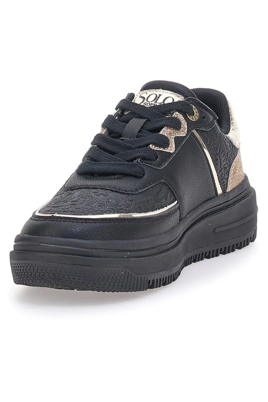 Sneakers Nere Soprani Sport City Mirror Glitter