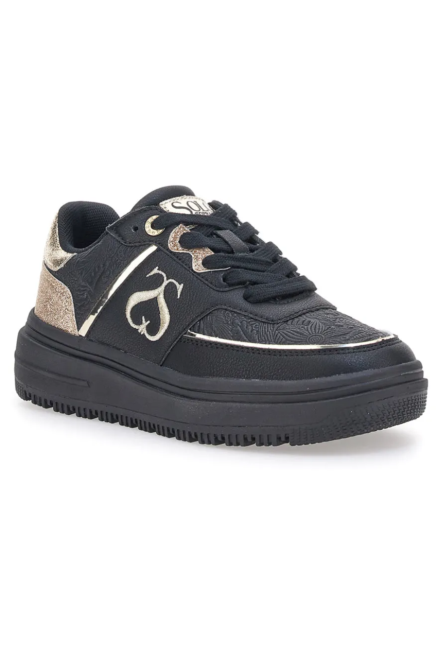 Sneakers Nere Soprani Sport City Mirror Glitter