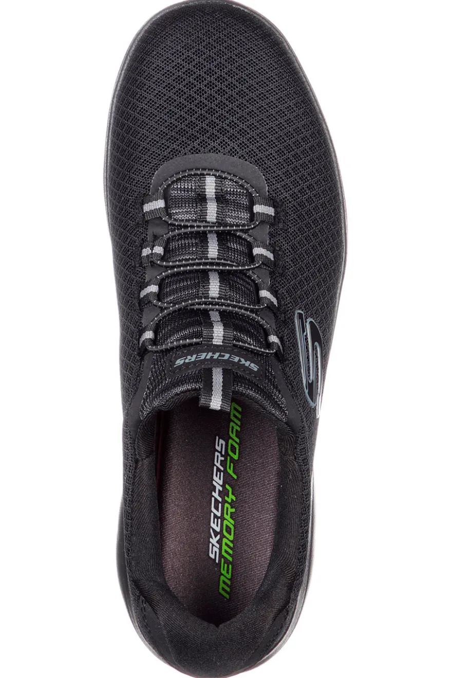 Sneakers Nere Vegan Con Tomaia in Mesh SKECHERS SUMMITS