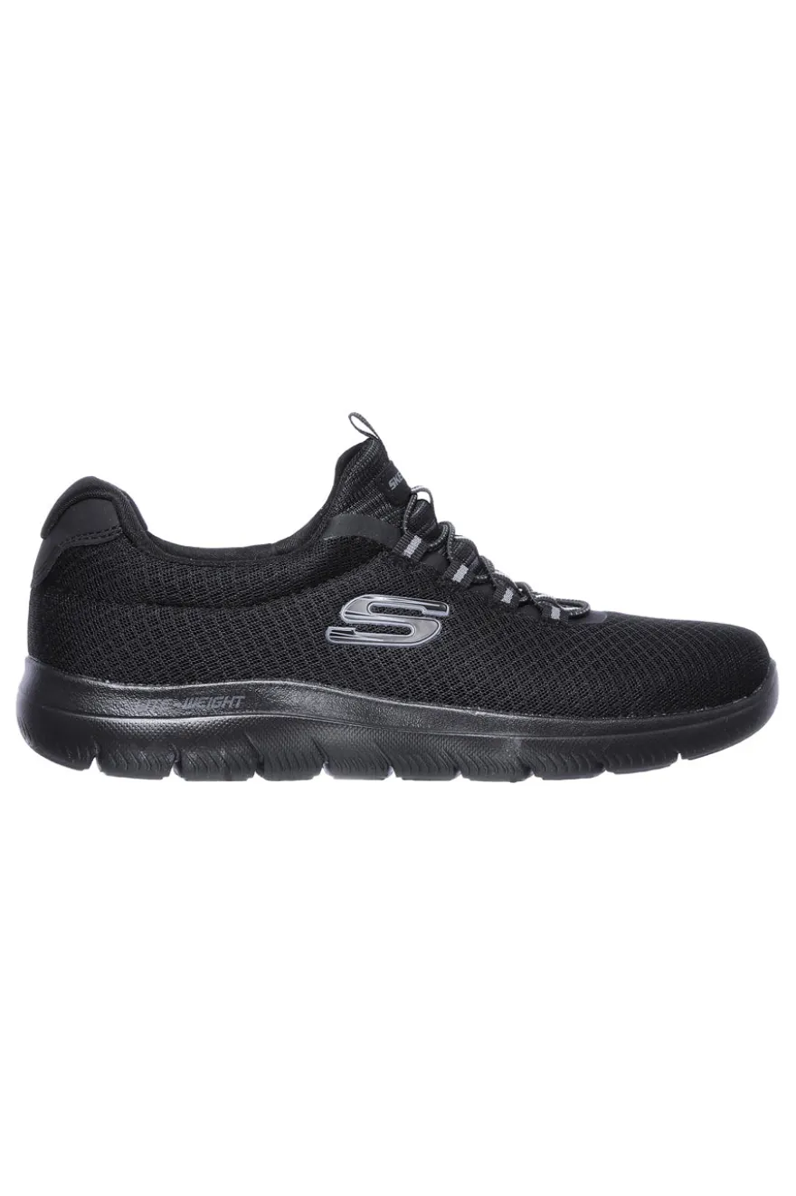 Sneakers Nere Vegan Con Tomaia in Mesh SKECHERS SUMMITS