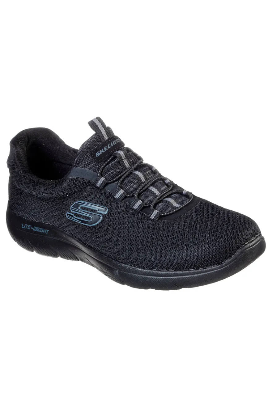 Sneakers Nere Vegan Con Tomaia in Mesh SKECHERS SUMMITS