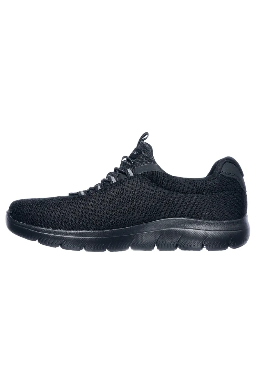 Sneakers Nere Vegan Con Tomaia in Mesh SKECHERS SUMMITS