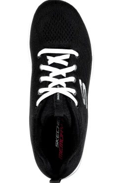 Sneakers nero bianco Memory Foam Skechers Graceful Get Connected