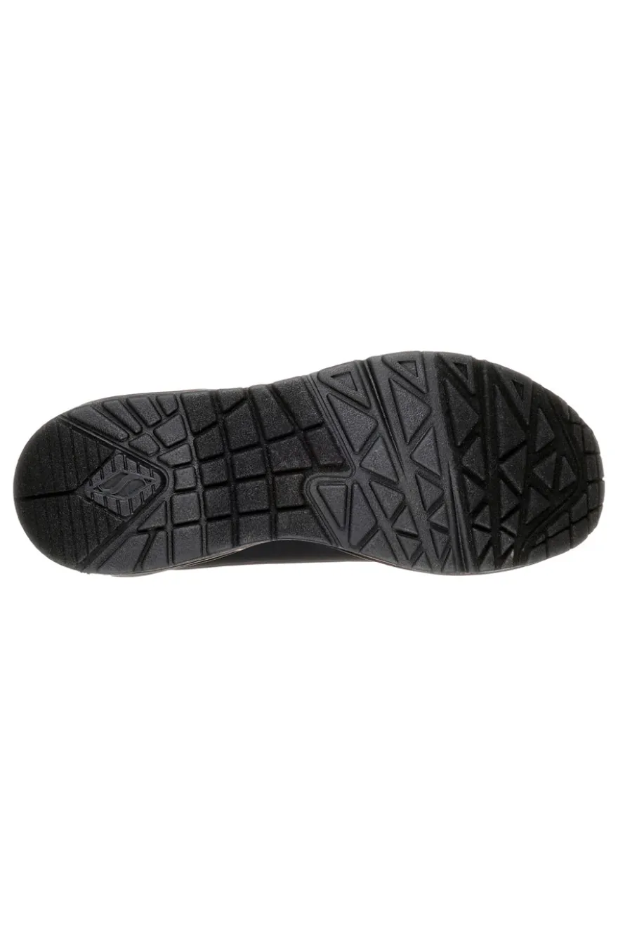 Sneakers Nero Con Air-Cooled Memory Foam Skech-Air Skechers Uno Stand on Air