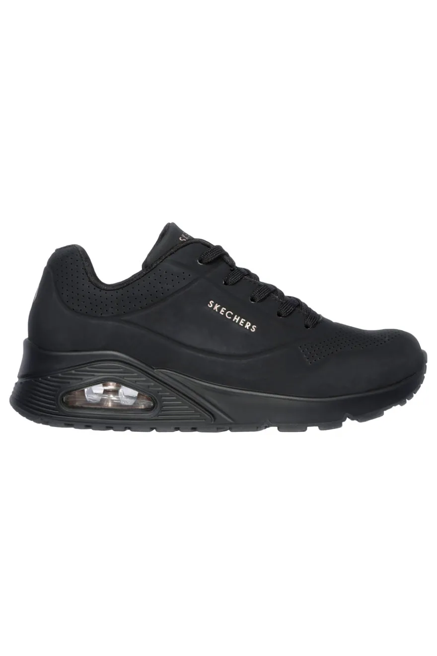 Sneakers Nero Con Air-Cooled Memory Foam Skech-Air Skechers Uno Stand on Air