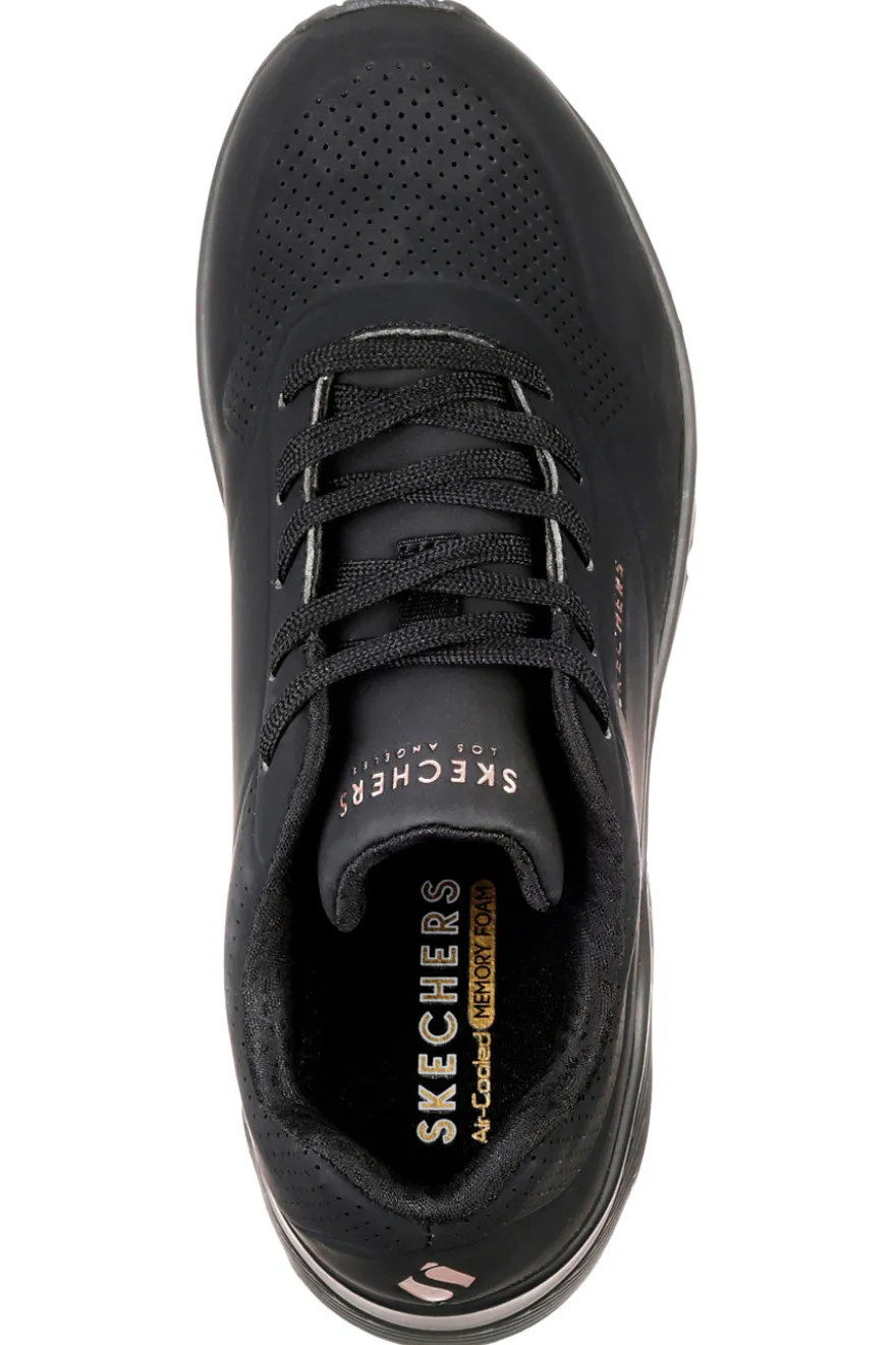Sneakers Nero Con Air-Cooled Memory Foam Skech-Air Skechers Uno Stand on Air