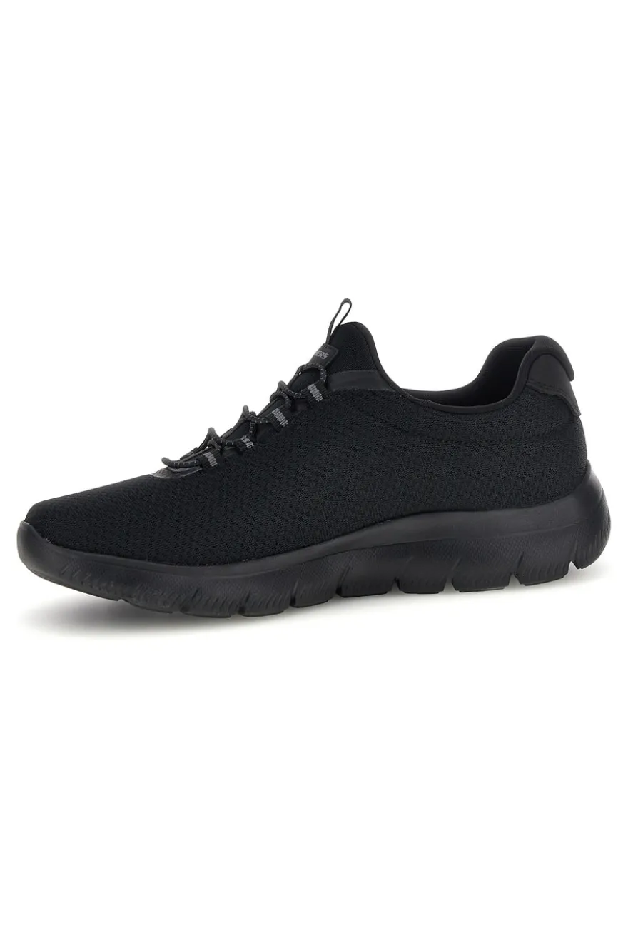 Sneakers nero con lacci e memory foam Skechers Summits Corlen