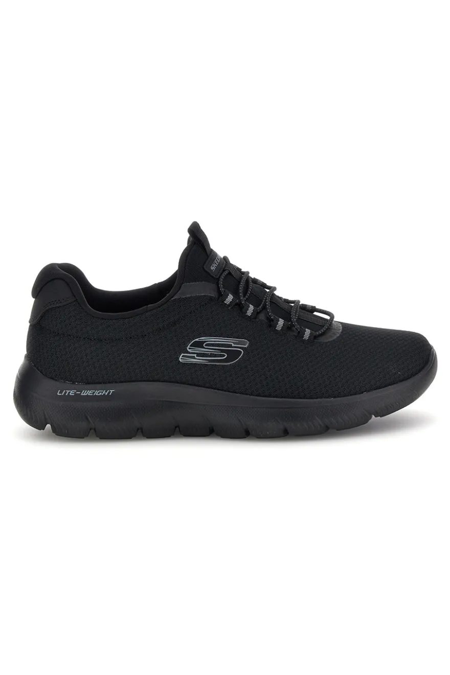 Sneakers nero con lacci e memory foam Skechers Summits Corlen