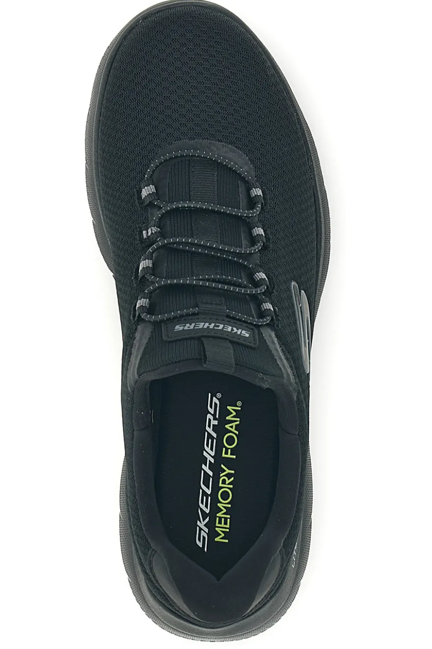 Sneakers nero con lacci e memory foam Skechers Summits Corlen