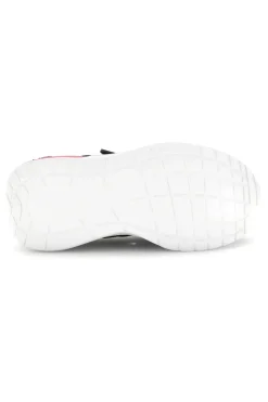 Sneakers nero con strappi e inserti rosa Fila Upspark Velcro Kids