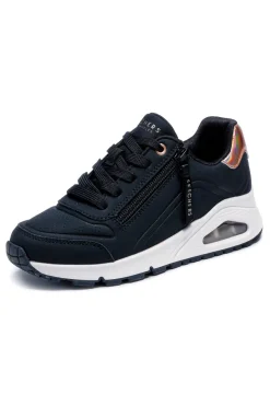 Sneakers nero con zip laterale Skechers Uno gen1 zip and stride