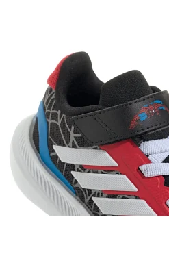 Sneakers Nero e rosso con strappo Adidas Runfalcon Spider-Man EL I
