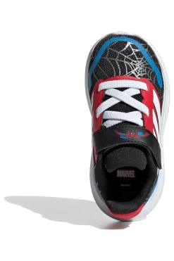 Sneakers Nero e rosso con strappo Adidas Runfalcon Spider-Man EL I
