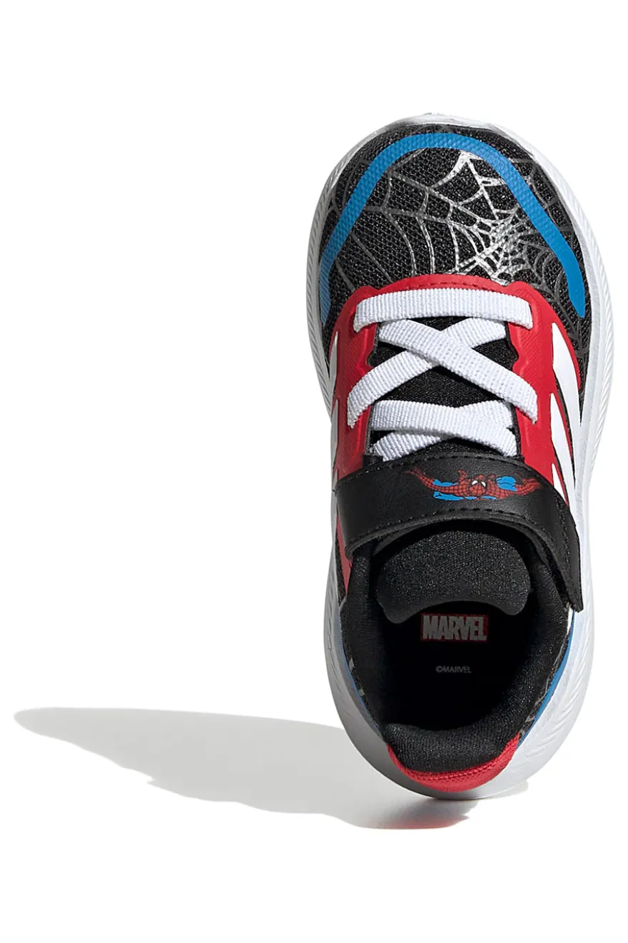 Sneakers Nero e rosso con strappo Adidas Runfalcon Spider-Man EL I