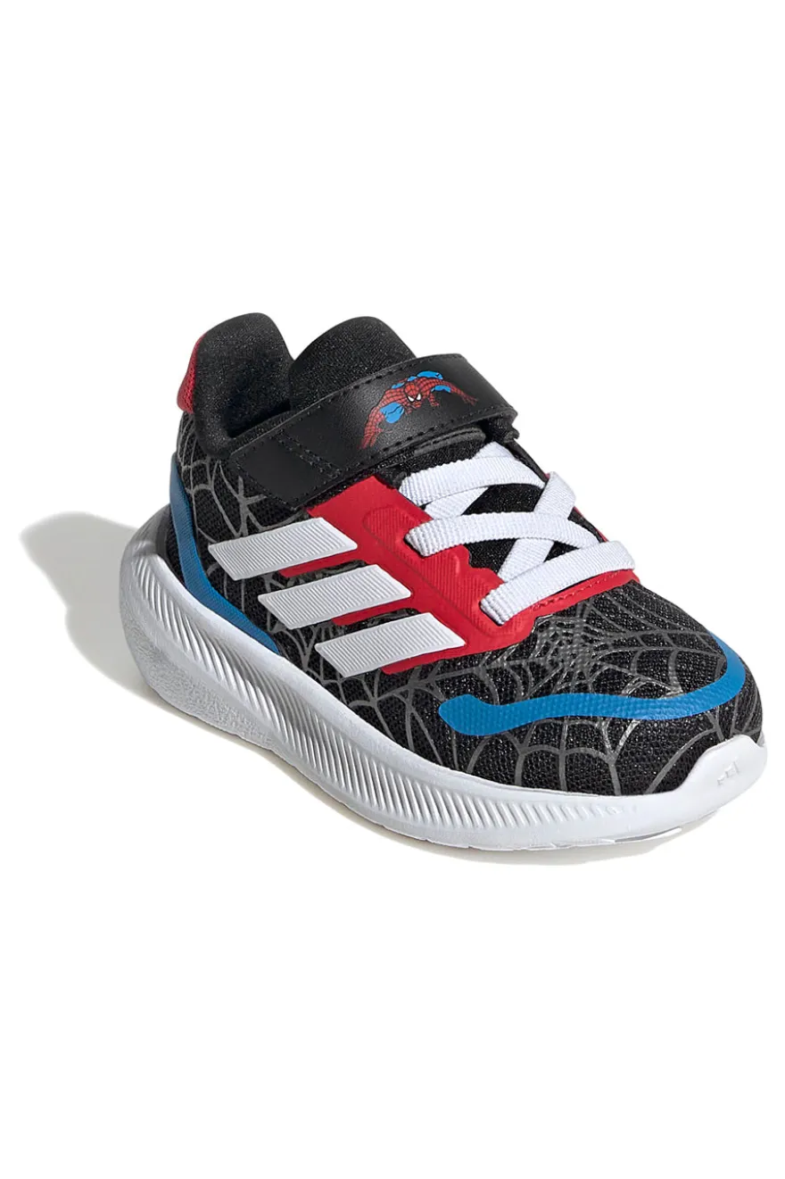 Sneakers Nero e rosso con strappo Adidas Runfalcon Spider-Man EL I