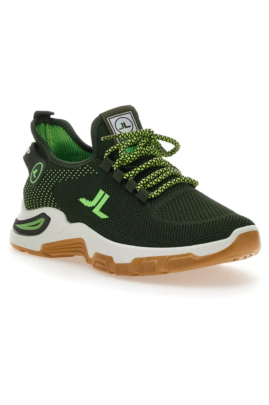Sneakers Nero e Verde Johes Land 214000
