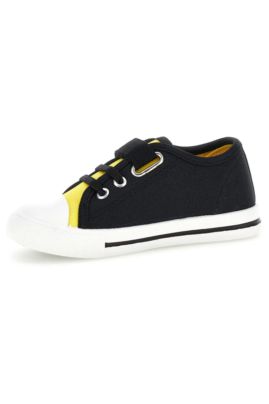 Sneakers nero giallo stampa Pokémon strappi Pokemon PO003973